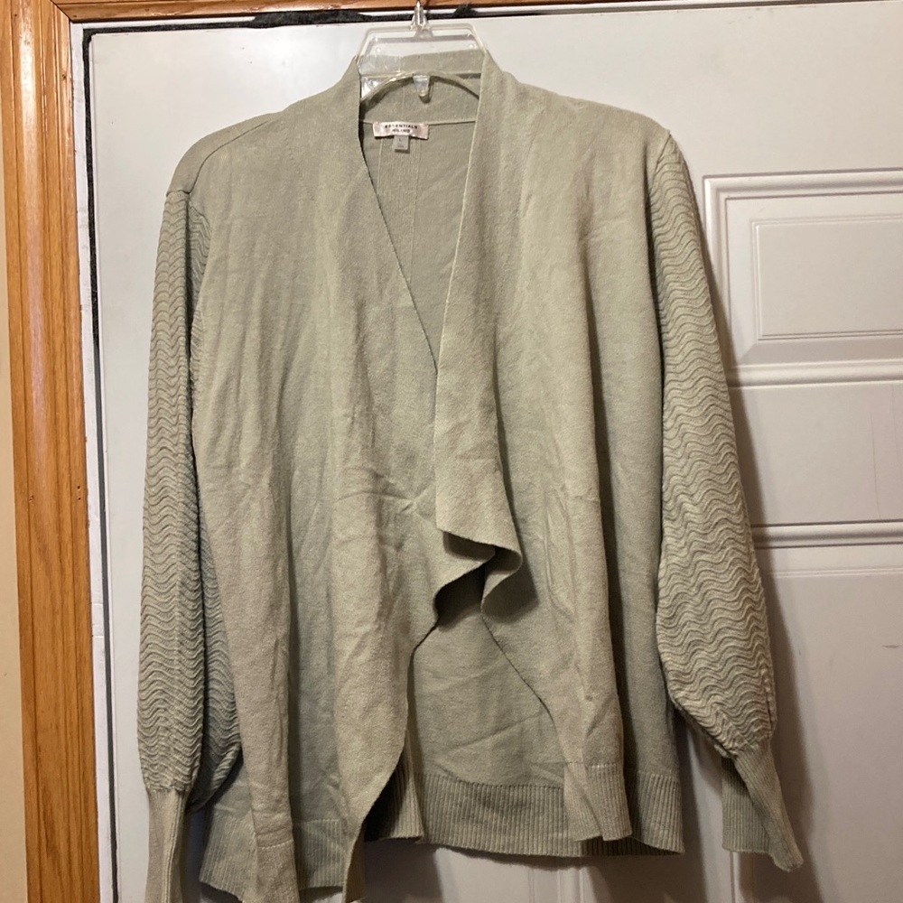 Essentials Women's Draped Cardigan - Soft Green‎ L